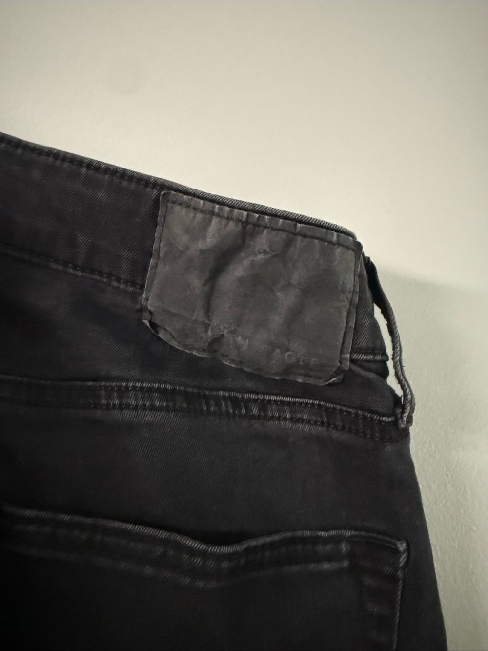 Women's Black Slim Straight Jeans American Eagle - Picture 4 of 4